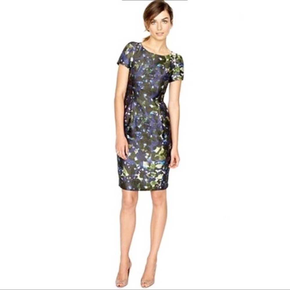 J. Crew Lillian Watercolor Dress